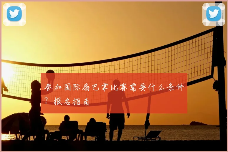 参加国际扇巴掌比赛需要什么条件?报名指南