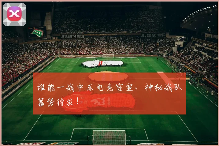 谁能一战中东电竞官宣,神秘战队蓄势待发!